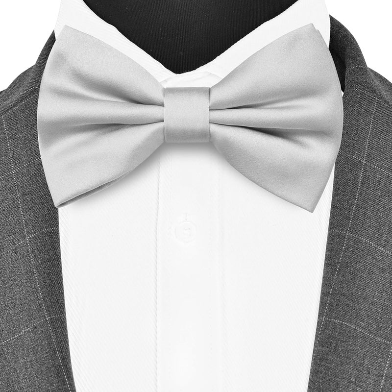 Branduce Solid Color Pre-tied Bow Tie Quality Adjustable Bowtie for Men Party Wedding - Image 2
